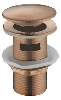 Mexen корк click-clack кръгъл с преливник, розово злато - 79920-60