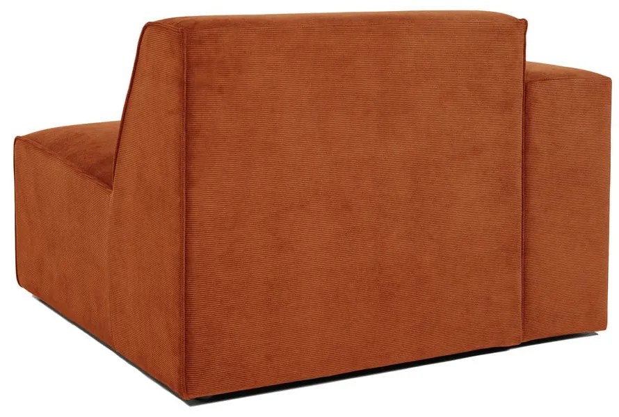 Модул за оранжев велурен диван (ляв ъгъл) Sting - Scandic