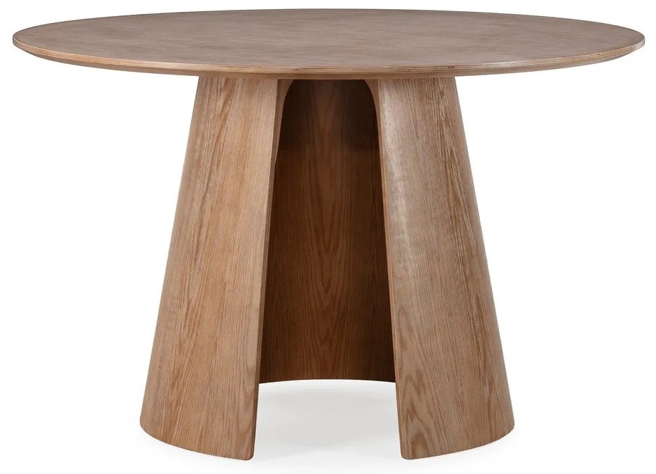 Кръгла трапезна маса от декор от дъб ø 120 cm Zuri – MOME