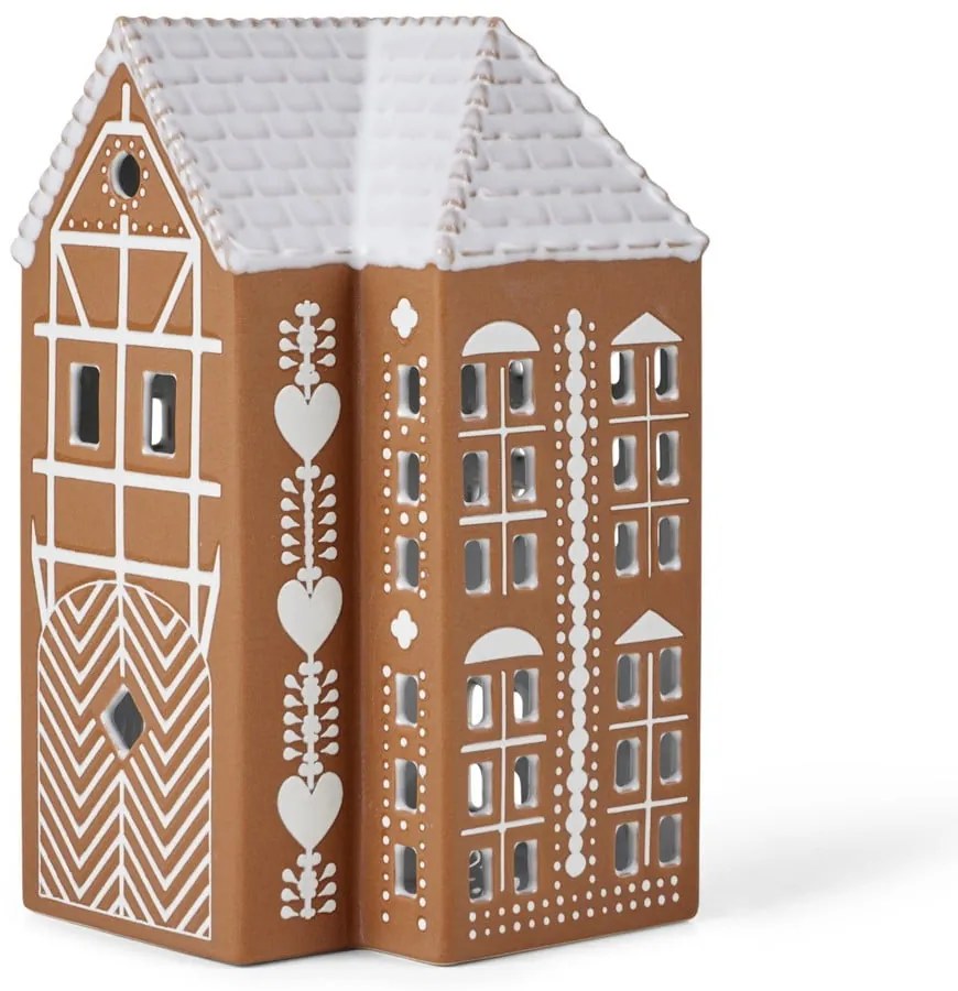 Керамичен свещник за чаена свещ Gingerbread Lighthouse – Kähler Design