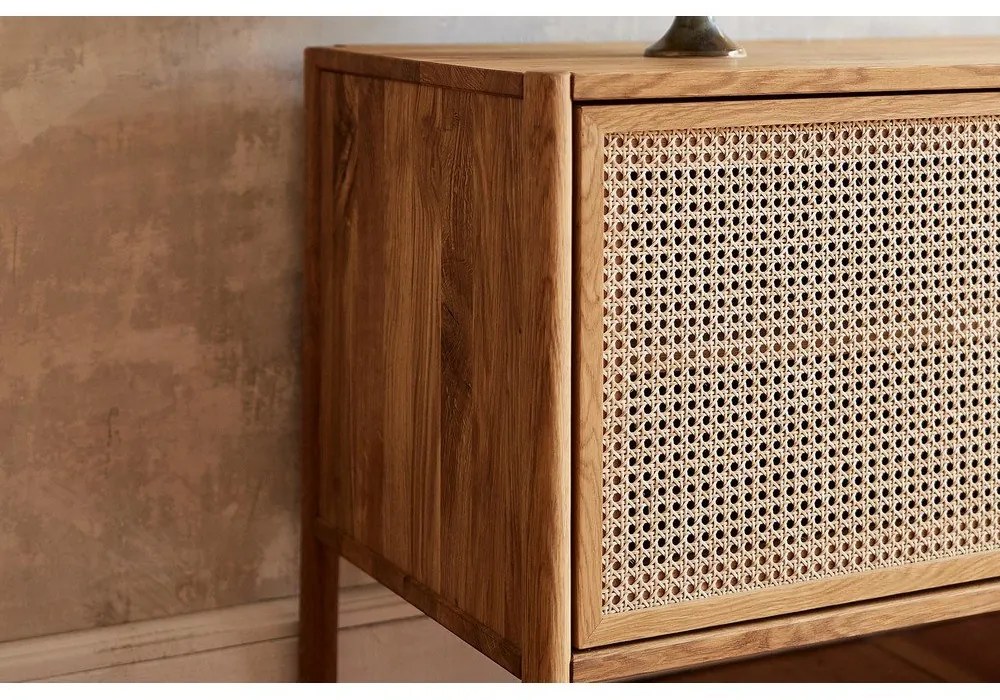 Нисък скрин от дъб 97x69 cm Pola - The Beds