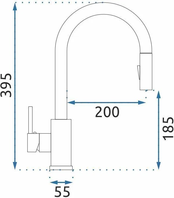 Стоманена мивка Leo 50 BRUSH COPPER
