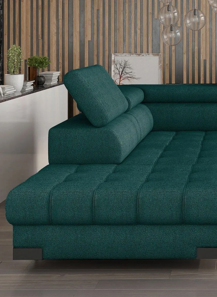 Ъглов диван Sapphire-Prasino-Left