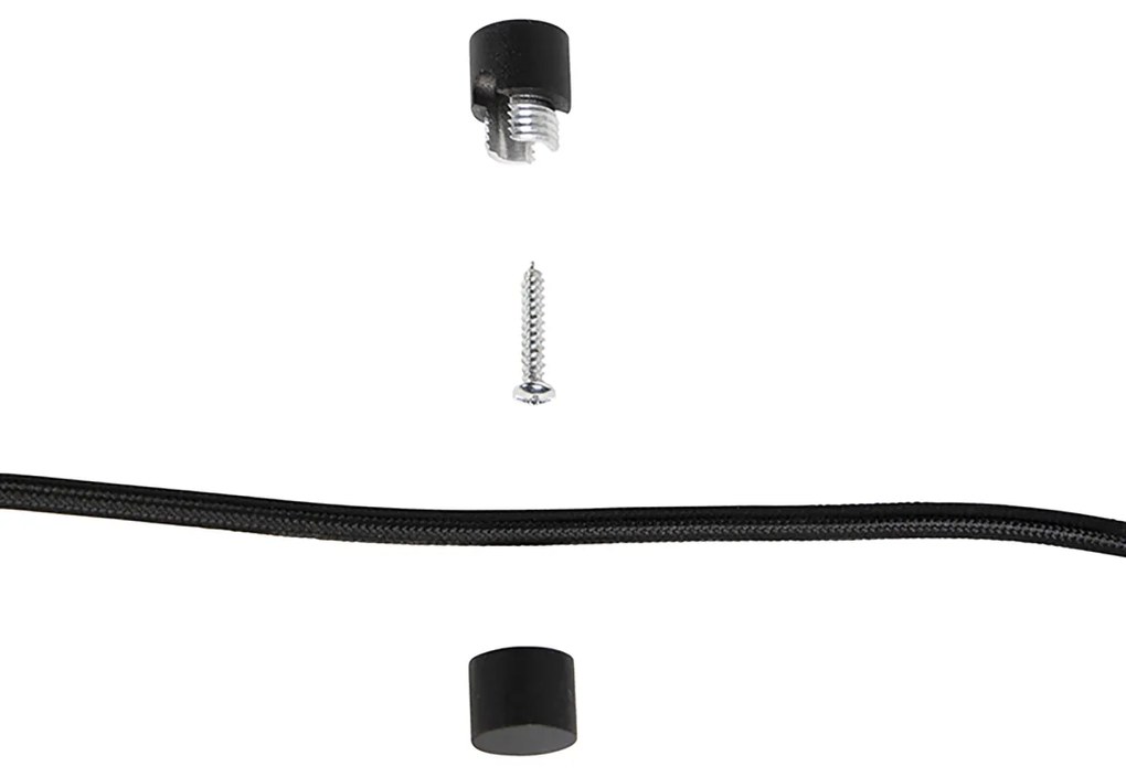 Модерна висяща лампа златиста с щепсел, включително димируема LED крушка - Cavalux