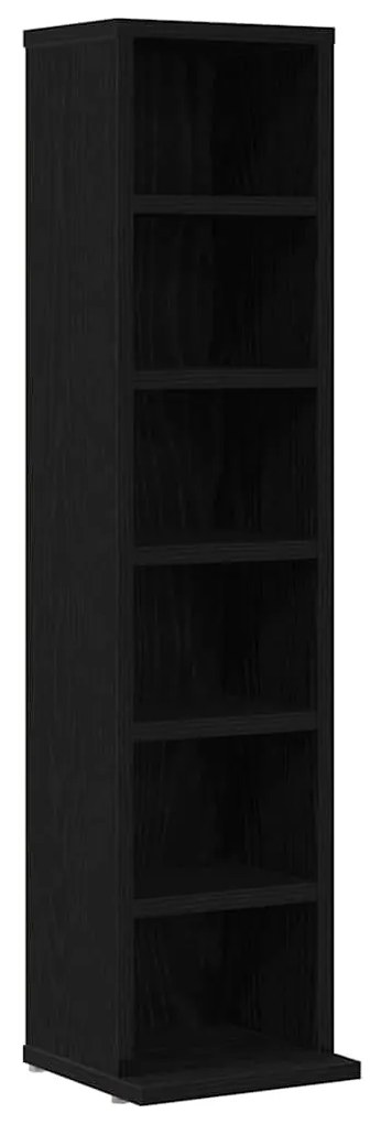 862421 vidaXL Етажерка за компактдискове, 21x20x88 см, инженерно дърво