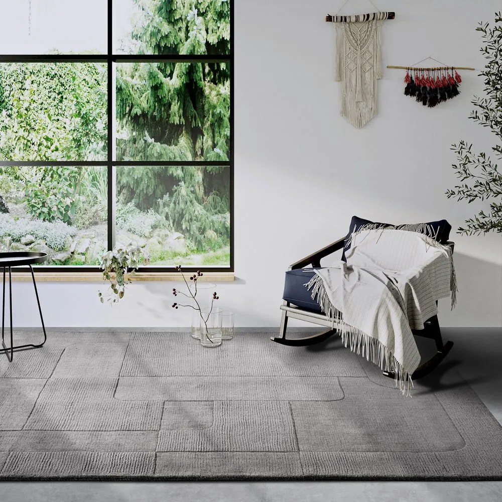 Сив ръчно изработен вълнен килим 160x230 cm Charlotte – Villeroy&amp;Boch