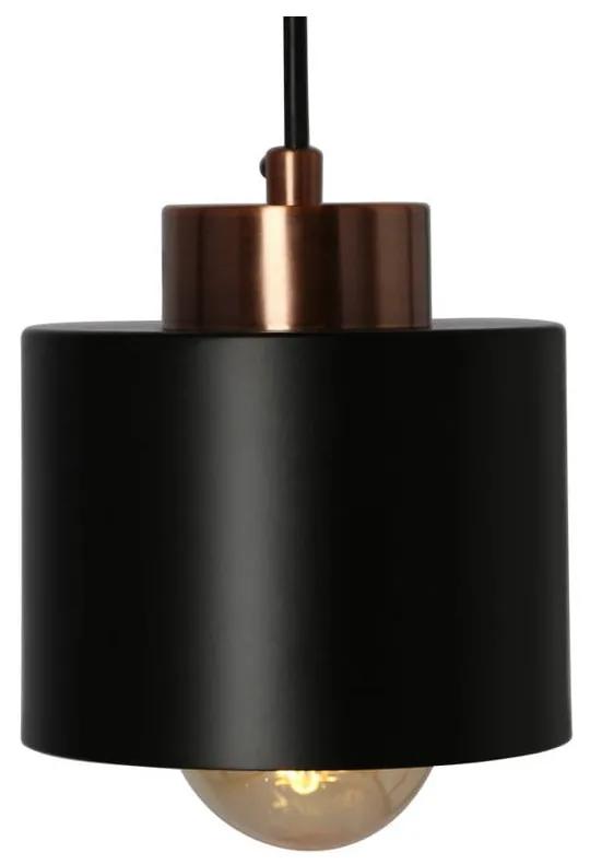 Черна метална висяща лампа ø 12 cm Olena - Candellux Lighting