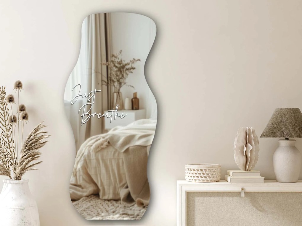 Стикер за огледало S28 – Just Breathe 39x29