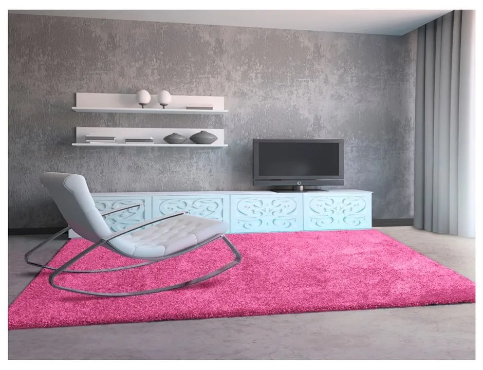 Розов килим Aqua Liso, 133 x 190 cm - Universal