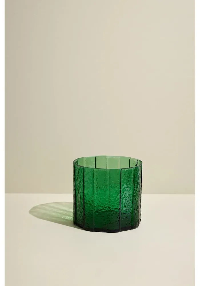 Ръчно изработена стъклена ваза Emerald - Hübsch