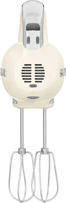 Ръчен миксер SMEG 50's Style HMF01CREU, 250W, 9 скорости, Турбо, Скрит LED дисплей, Таймер, Аксесоари, Кремав