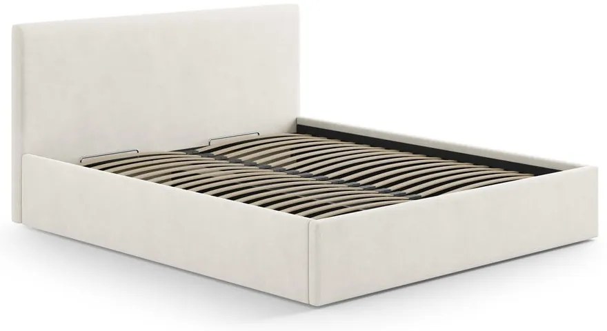 Кремава тапицирана табла за легло 170,5x100 cm Remo – Micadoni