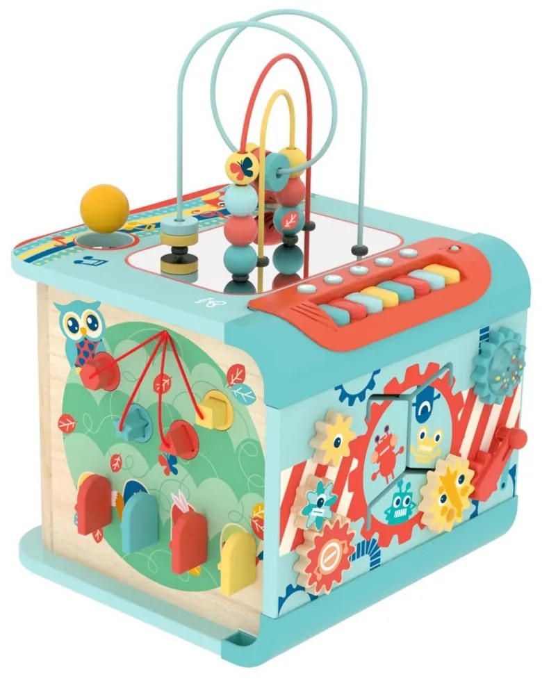 Hape - Интерактивна играчка, Магически музикален куб 4 в 1
