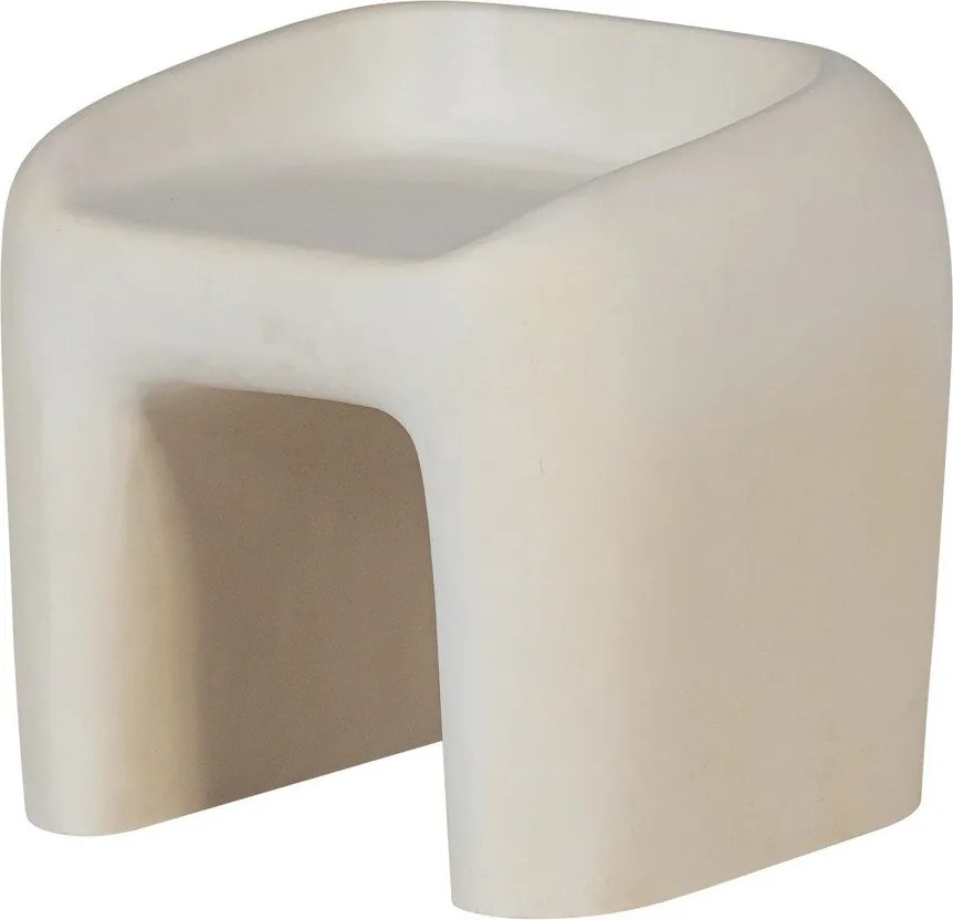 Пластмасов градински стол в цвят слонова кост Nivo – WOOOD