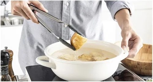 Комплект силиконови прибори за готвене 12бр. с поставка черни Ruhhy