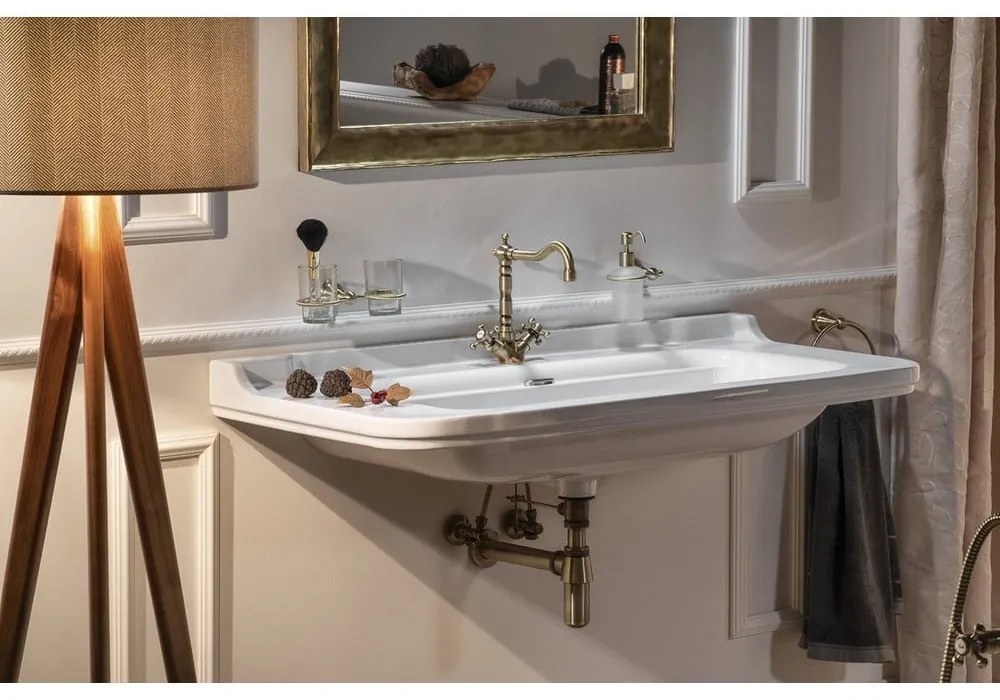 Стояща батерия за мивка в бронзов цвят Antea – Sapho