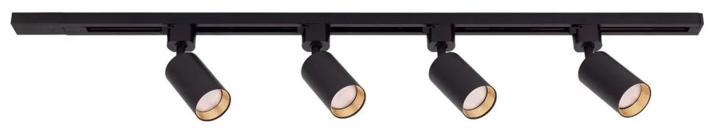 Точково осветително тяло за шинна система TRACER 4xGU10/10W/230V 1 m черно