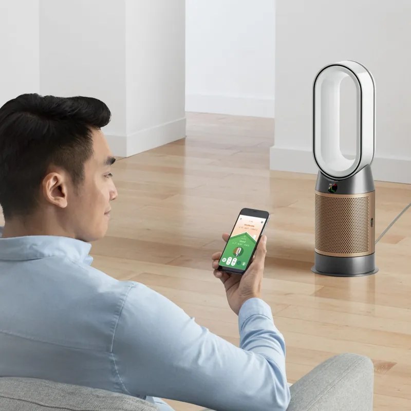 Пречиствател на въздух 3в1 Dyson HP09 NK/GD, Охладител, Отоплител, До 81м2, Wi-Fi, 10 скорости, Осцилация, Авто. сензор за мръсен въздух, Никел/златист