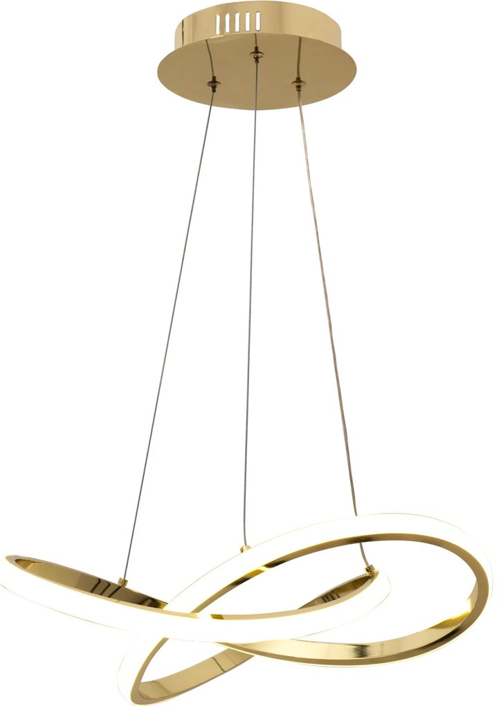 Висяща лампа за таван Ring Nowoczesna LED + Pilot APP390-CP Złota