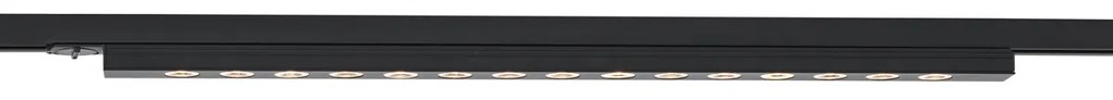 Модерна черна таванна лампа за 1-фазна релсова система 15W 1170 lm 3000K - Iconic Tsiri