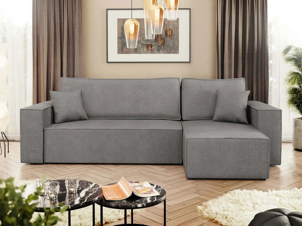 Ъглов диван Karl II-Тъмносив