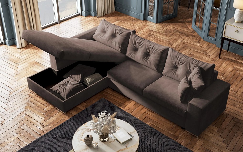 Разтегателен ъглов диван Рим