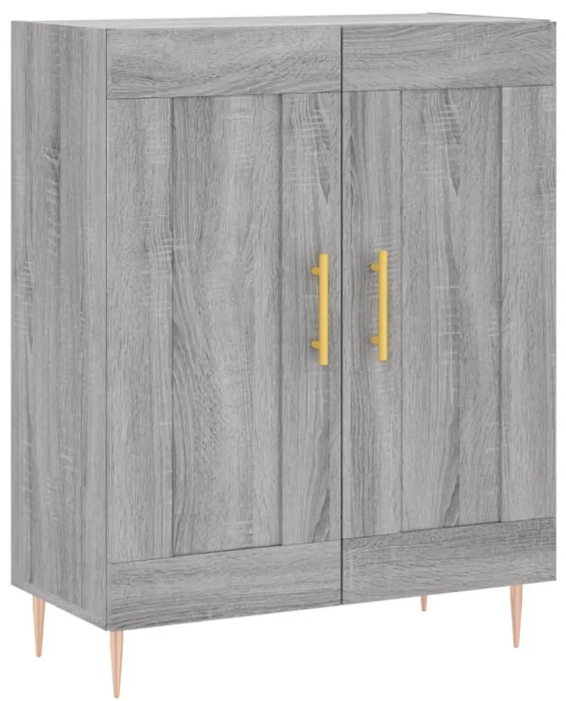 830186 vidaXL Сайдборд, сив сонома, 69,5x34x90 см, инженерно дърво