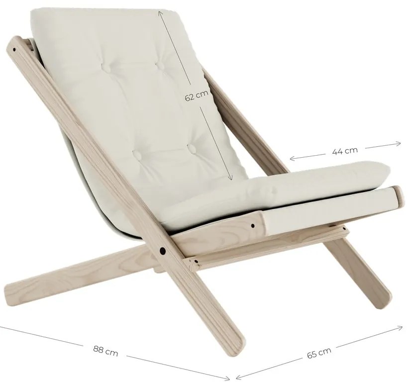 Сгъваем стол Raw/Olive Green Boogie - Karup Design