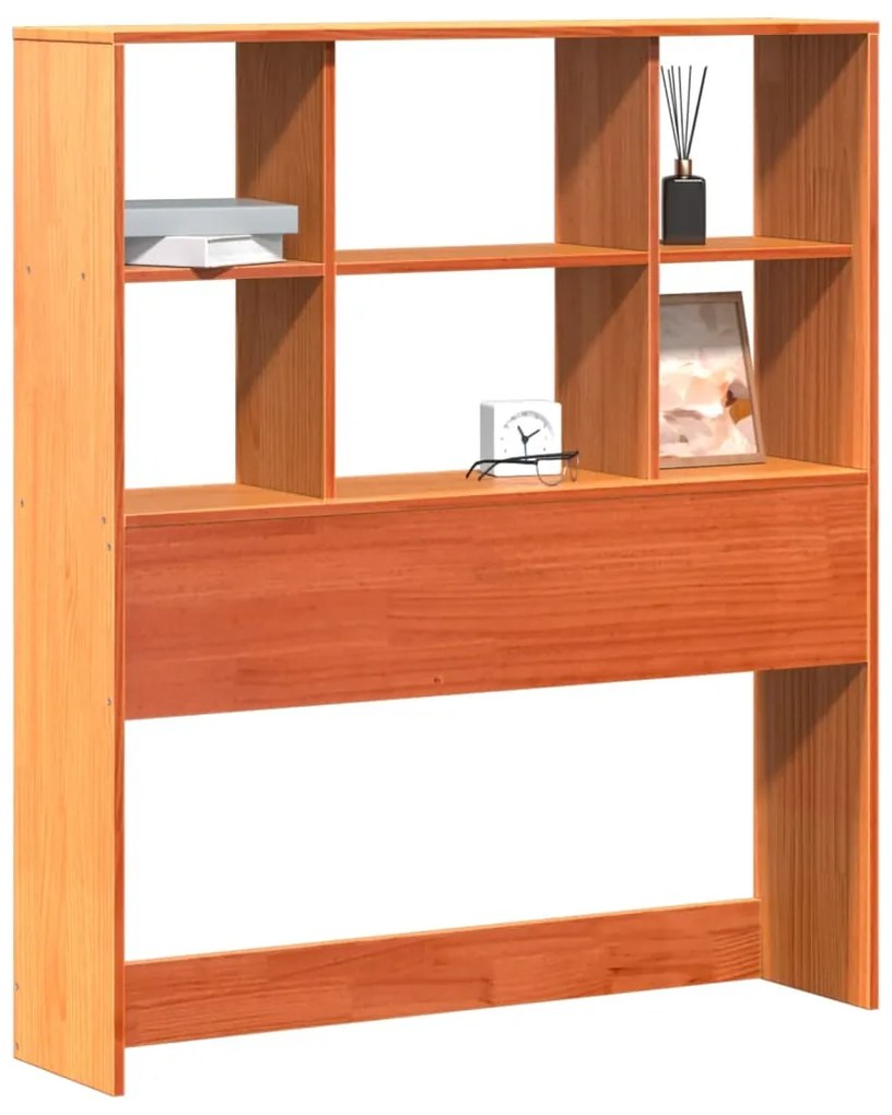 855671 vidaXL Горна табла с място за съхранение, 100 см, масивно дърво бор