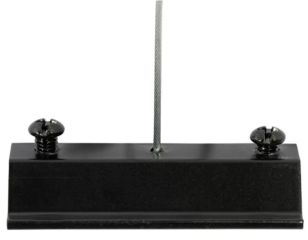 Модерна висяща релсова система за осветление с 6 черни прожектора 1-фазов GU10 50mm - Iconic Ruby Honey