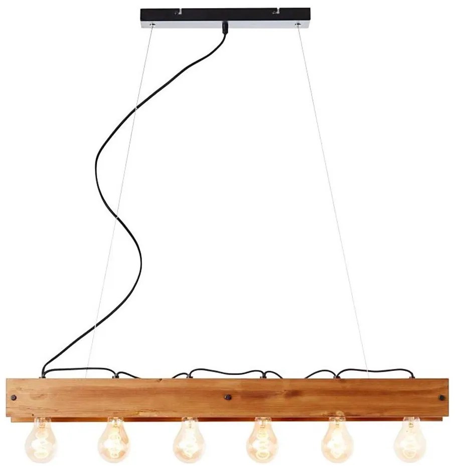 Brilliant - Пендел CALANDRA 6xE27/42W/230V бор