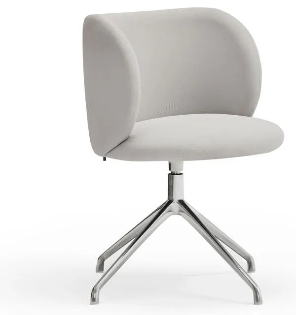 Светлосив тапициран трапезен стол Mogi – Teulat