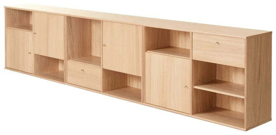 Нисък скрин от дъб 267x61 cm Mistral - Hammel Furniture