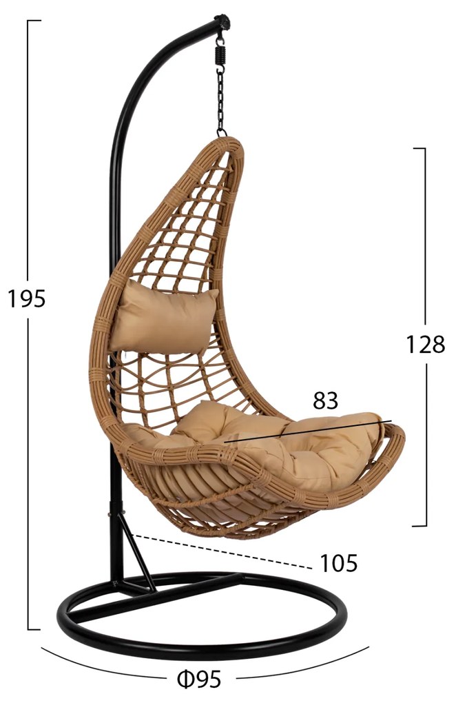 Люлка Лусия HM5676.01 бежов цвят