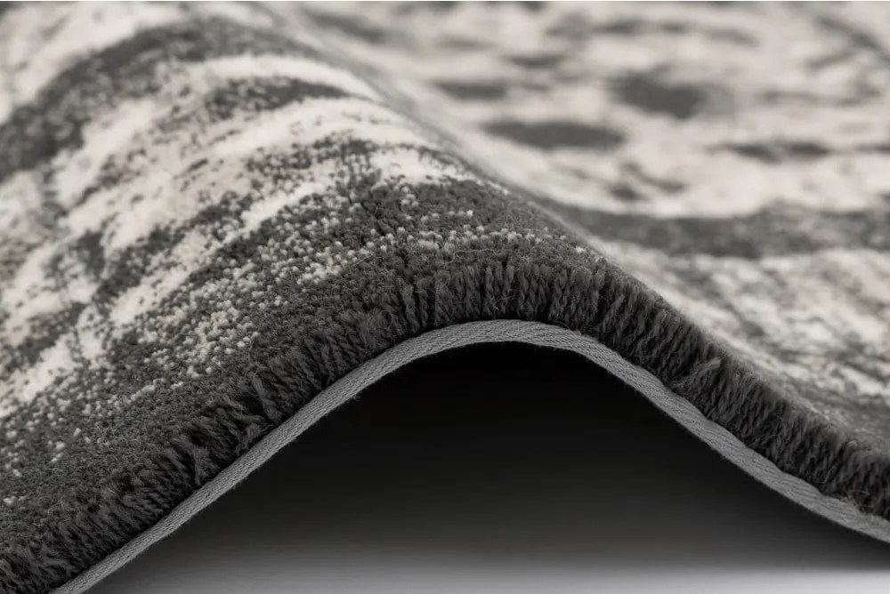 Антрацитен вълнен килим 200x300 cm Agnus Classic – Agnella