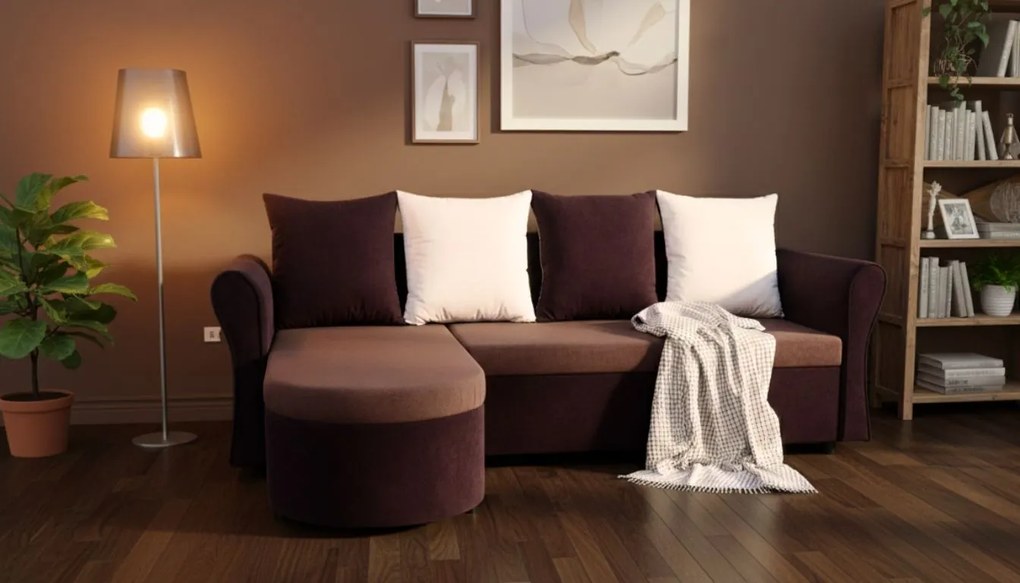 Ъгъл диван Dimus-Brown