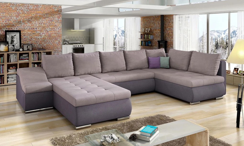 Ъгъл диван Ginny-Lila - Purple-Left