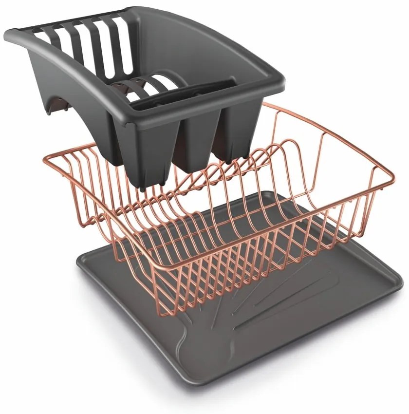 Тава за оттичане с меден цвят и шайба - Metaltex