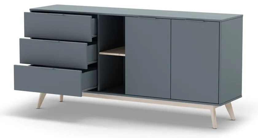 Скрин сиво-зелен 165x80x40 cm Pisco – Marckeric