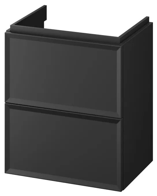 Cersanit S1021-006 - Висящ шкаф за баня под мивка MILLE SLIM 50x35 cm, черен