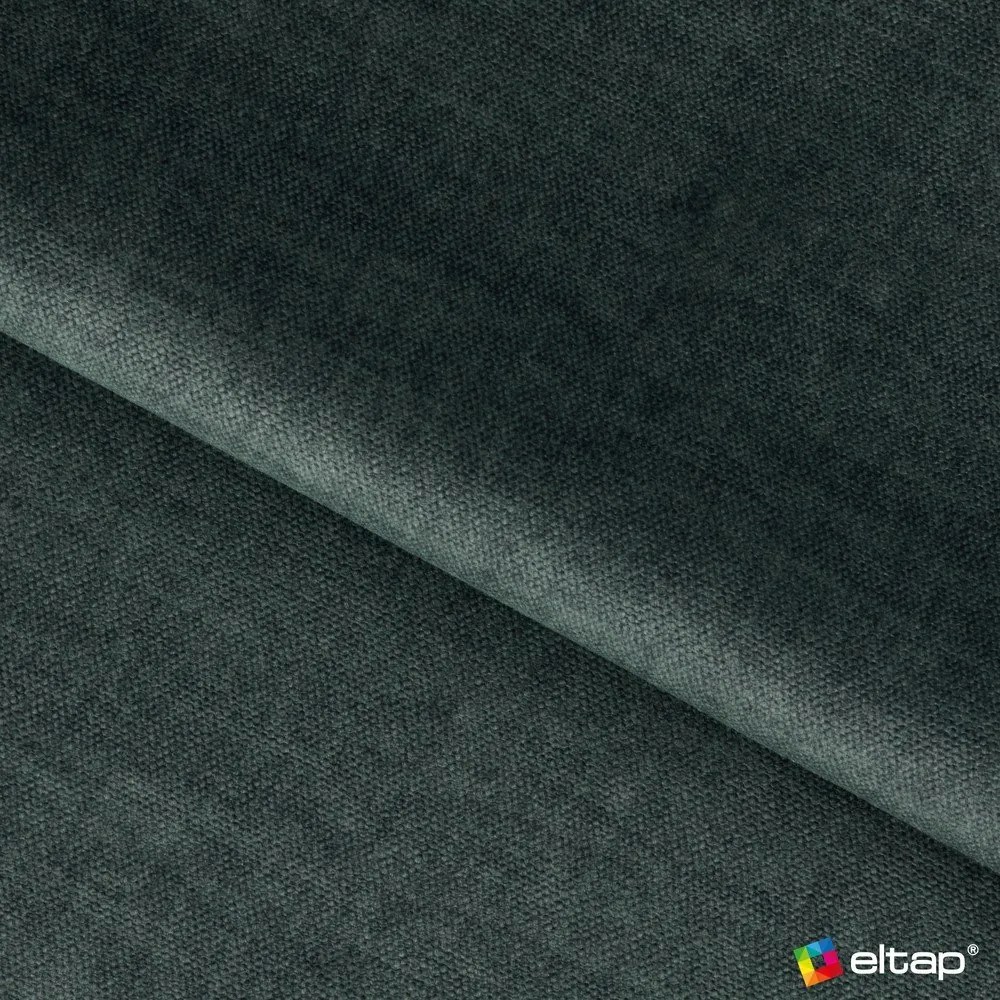 Сиво-зелен кадифен разтегателен ъглов диван с място за съхранение (десен ъгъл) Gomsi – ELTAP