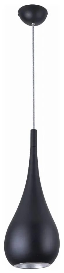MAXLIGHT P0233 - Пендел DROP 1xE27/40W/230V Ø 20 см черен