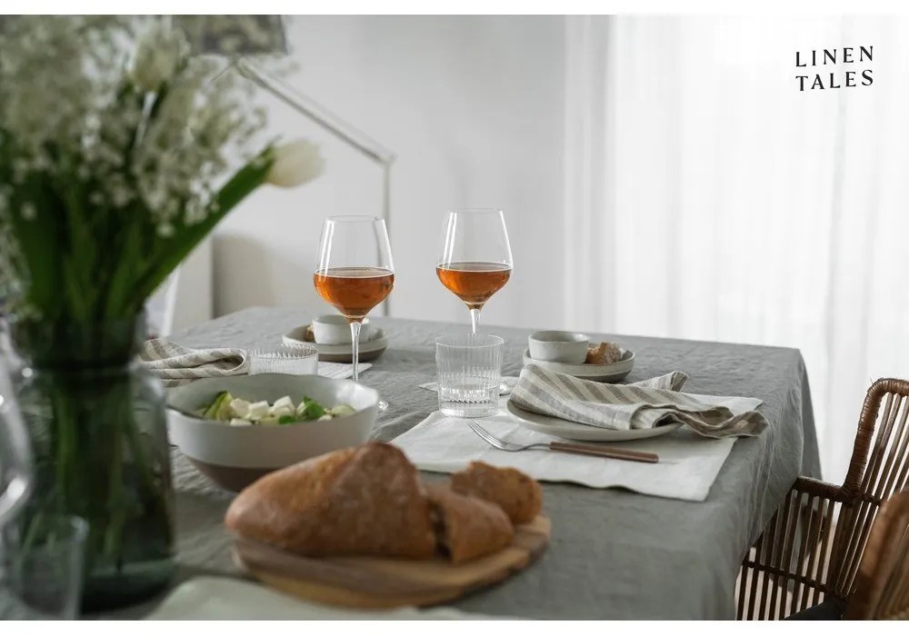 Ленена покривка за маса 140x300 cm Khaki – Linen Tales