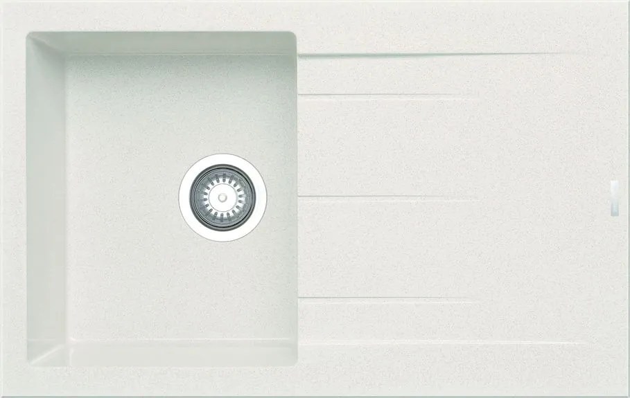 Мивка Pyramis Pyragranite Alazia 1B1D-Snow-Length: 79cm