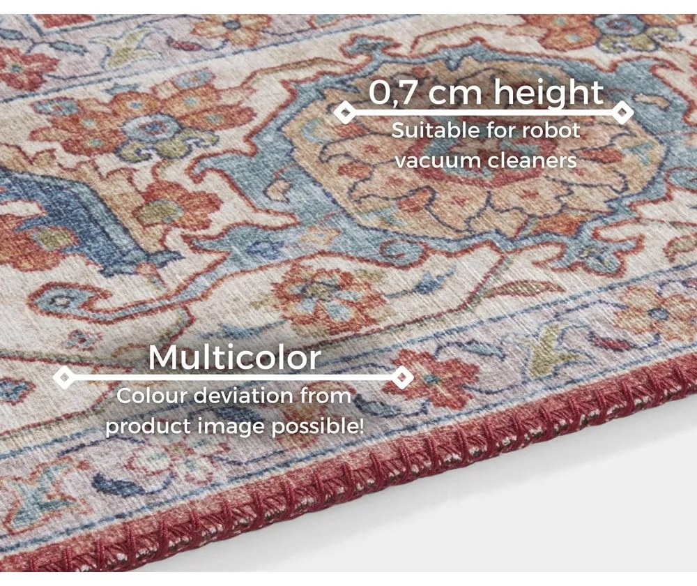 Тухлено червен килим , 80 x 150 cm Sylla - Nouristan