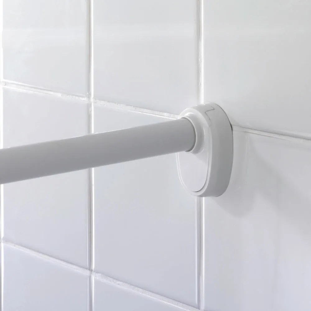 Бял универсален ъглов прът за душ завеса, ø 2,5 cm - Wenko