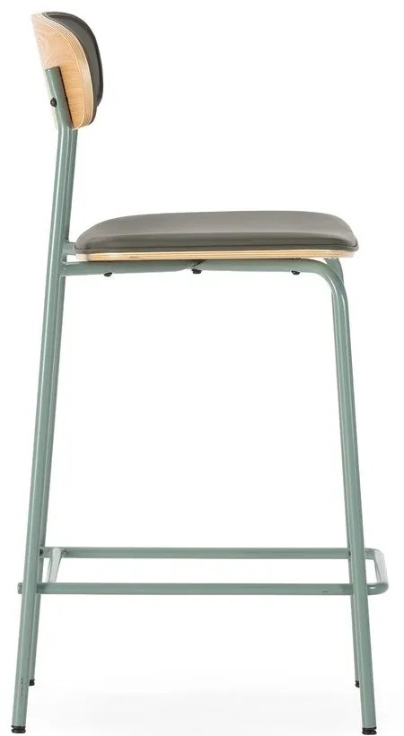 Тъмнозелени тапицирани бар столове в комплект 2 бр. (височина на седалката 65,5 cm) Saula – Marckeric