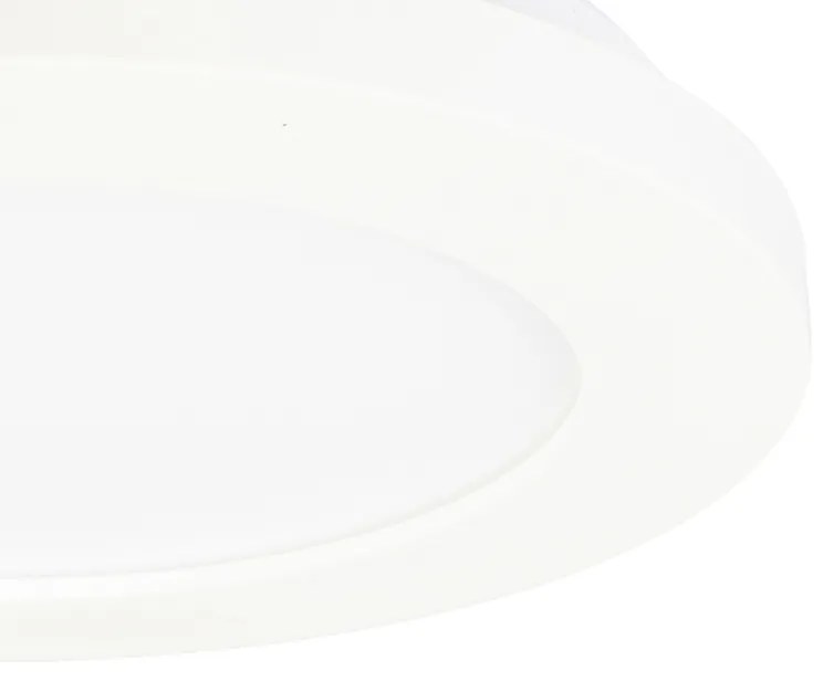 Таванна лампа бяла 17 см с LED 3-степенна димираща IP44 - Steve