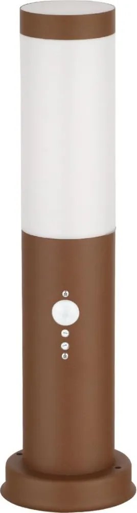 Brilagi - Външна лампа със сензор 1xE27/15W/230V 40 cm IP44 кафява