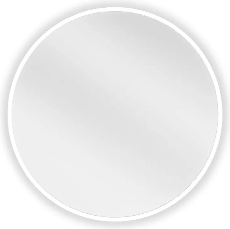 Mexen Loft кръгло огледало за баня 30 см, бяла рамка - 9850-030-030-000-20